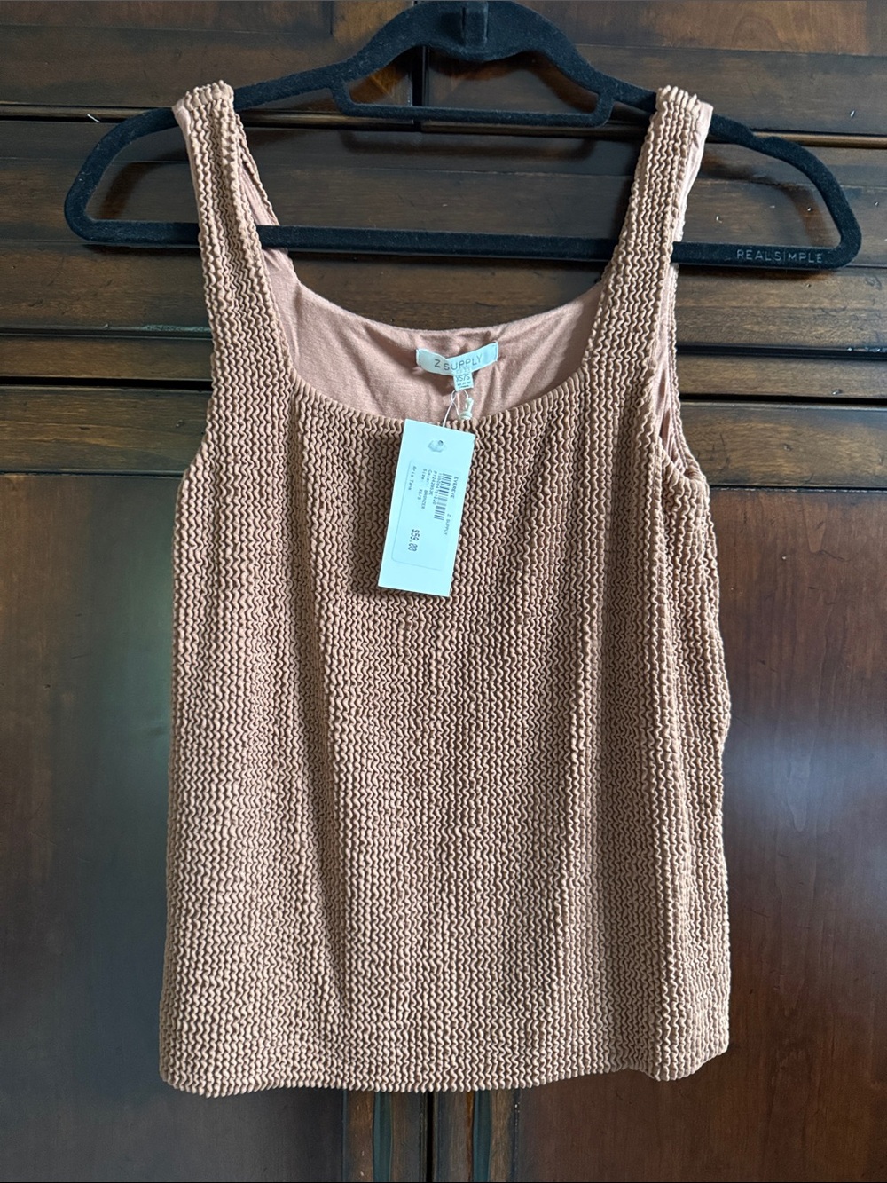 NWT Z Supply Knit Scoop Neck Tank - camel color